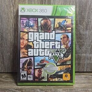 Grand‎ Theft Auto V 5 FIVE XBOX 360 PLATINUM HITS US EDITION NEW